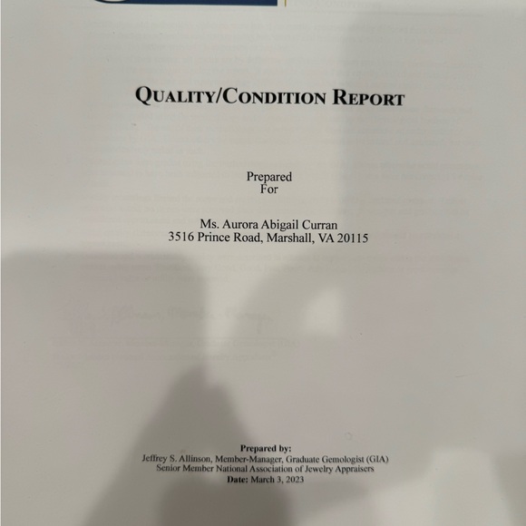 1.02 ct Diamond Platinum Band — report attached - Picture 4 of 8